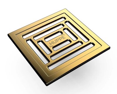 Hüppe Master X 10x10 cm,Parlak Altın, Yalıtımlı, Yandan Çıkışlı - 47H002600000PA03 - 1