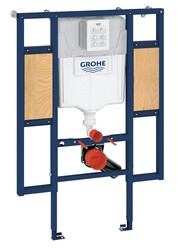 Grohe Rapid SL Engelli WC, gömme rezervuar, 1.13 m montaj yüksekliği, duvar desteği için montaj ekipmanları ile - 39140000 - 1